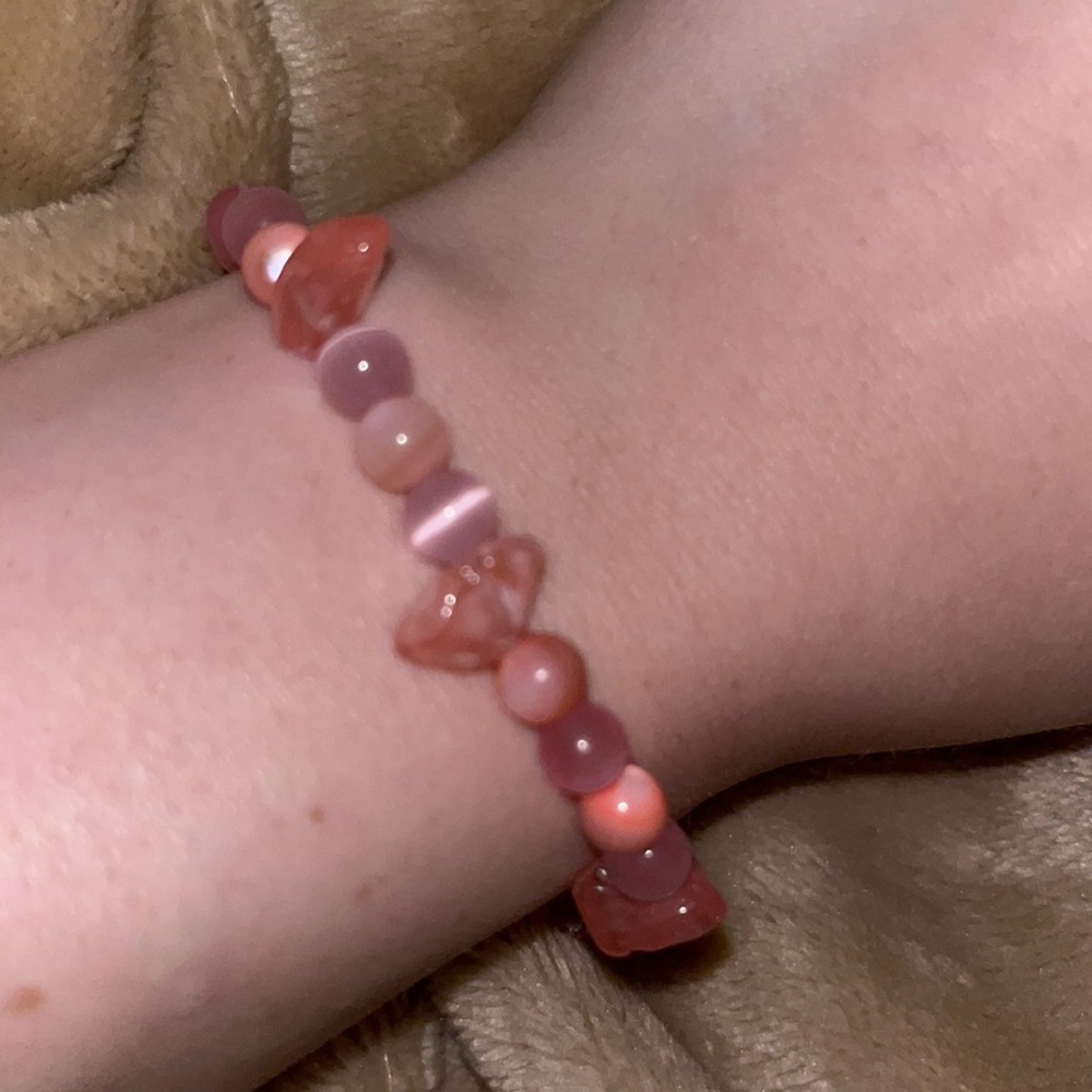 pink crystal bracelet